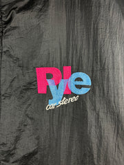 Vintage 90s Pyle Car Stereo Black Windbreaker