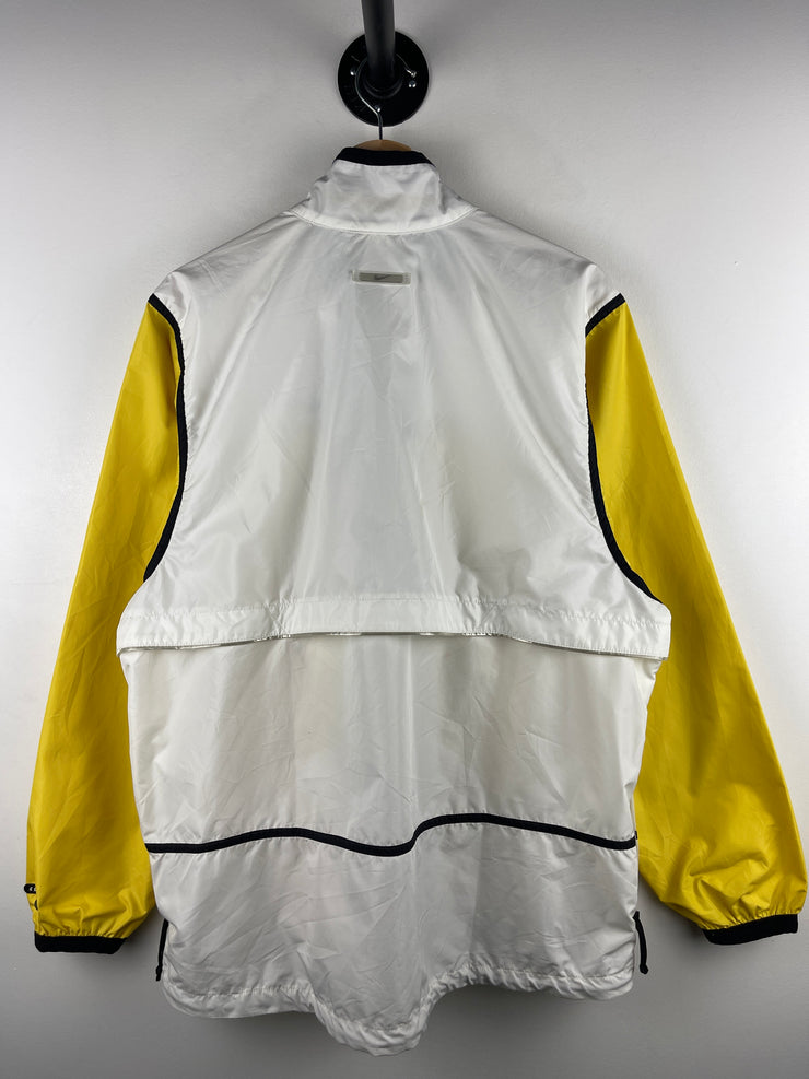 Vintage 90s Nike Swoosh White & Yellow Windbreaker
