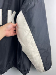 Vintage 90s Nike Swoosh Spellout Black Insulated Hooded Jacket