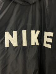 Vintage 90s Nike Swoosh Spellout Black Insulated Hooded Jacket
