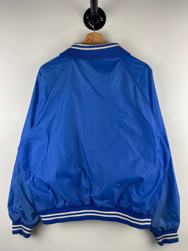 Vintage 80s Pillsbury Dough Boy Blue Varsity Bomber Jacket