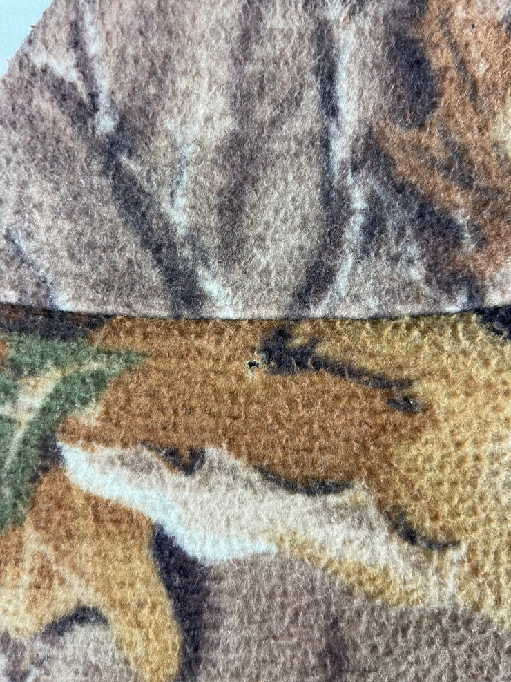 Vintage 90s Red Head Real Tree Camo Zip Up Fleece Sweater