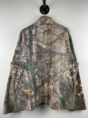 Vintage Real Tree Camo Zip Up Fleece Sweater
