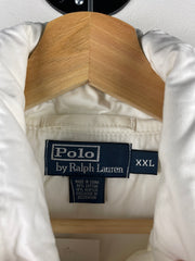 Vintage 90s Polo Ralph Lauren White Zip Up Sweater