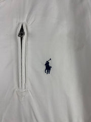 Vintage 90s Polo Ralph Lauren White Zip Up Sweater