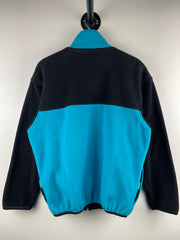 Vintage 90s Nike ACG Turquoise & Black Full Zip Fleece Sweater