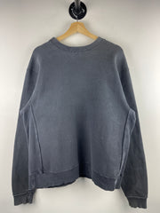 Vintage 90s Carhartt Embroidered Faded Black Crewneck