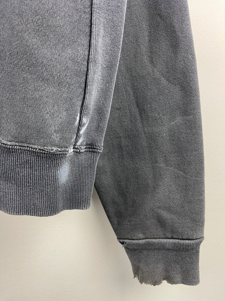 Vintage 90s Carhartt Embroidered Faded Black Crewneck