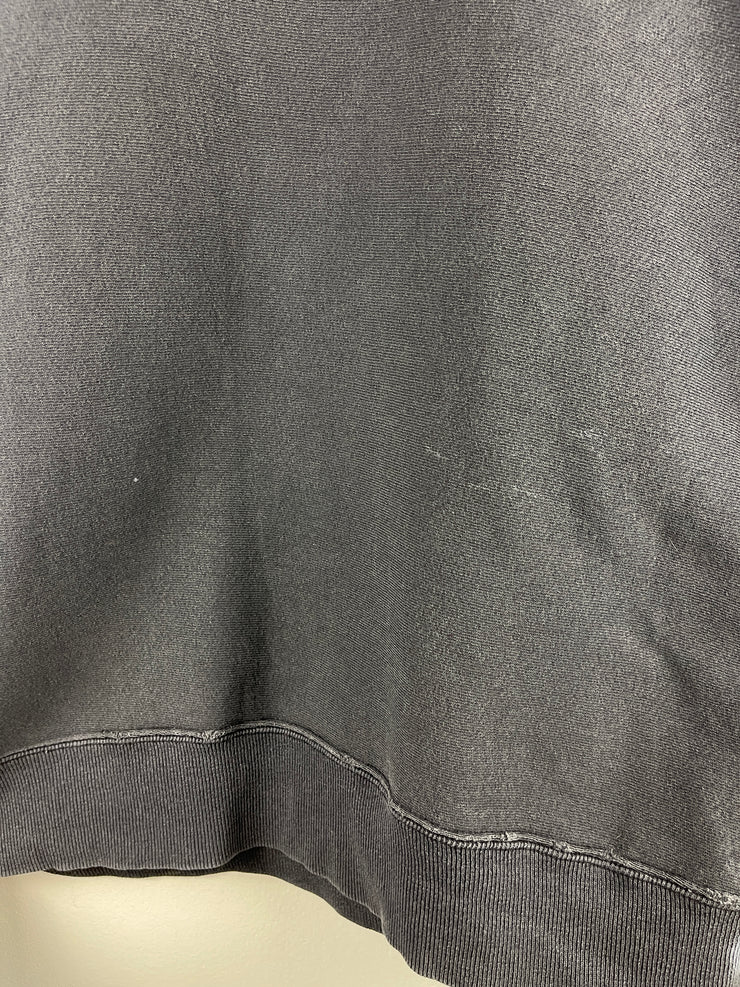 Vintage 90s Carhartt Embroidered Faded Black Crewneck