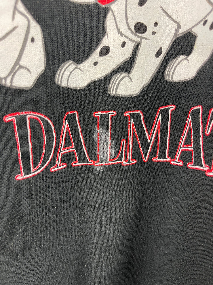 Vintage 90s Disney 101 Dalmatians Movie Promo Black Crewneck