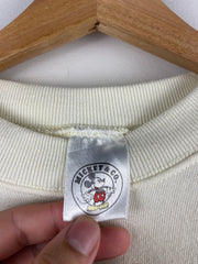 Vintage 90s Disney Mickey & Co Embroidered Butter Yellow Crewneck