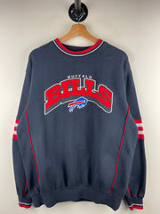 Vintage NFL Buffalo Bills Embroidered Navy Crewneck