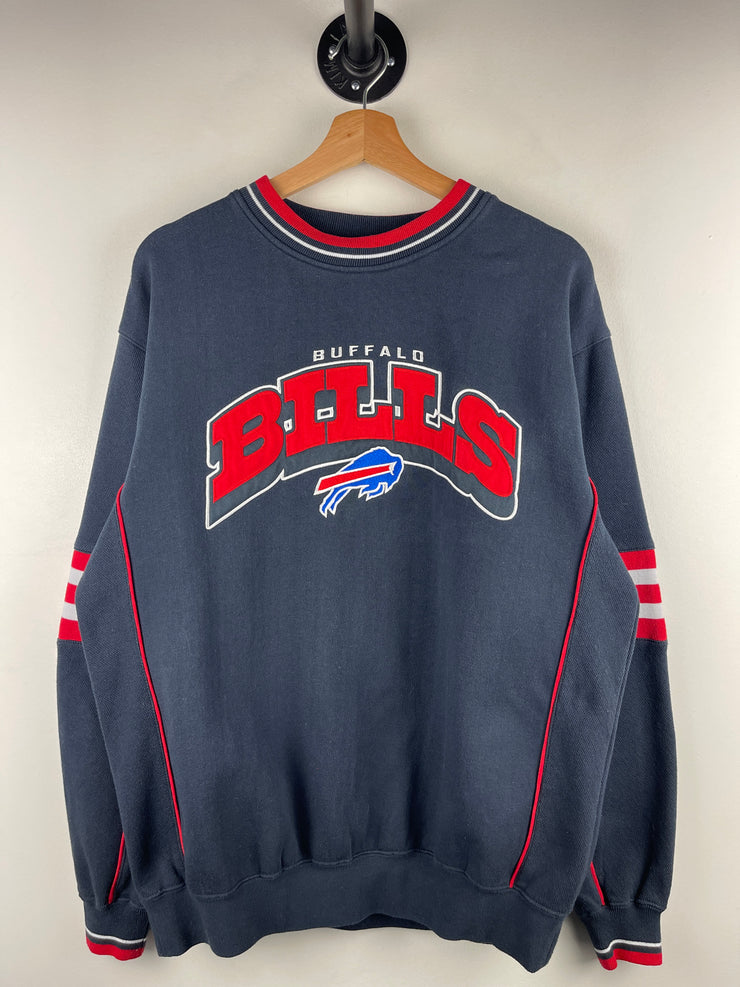 Vintage NFL Buffalo Bills Embroidered Navy Crewneck