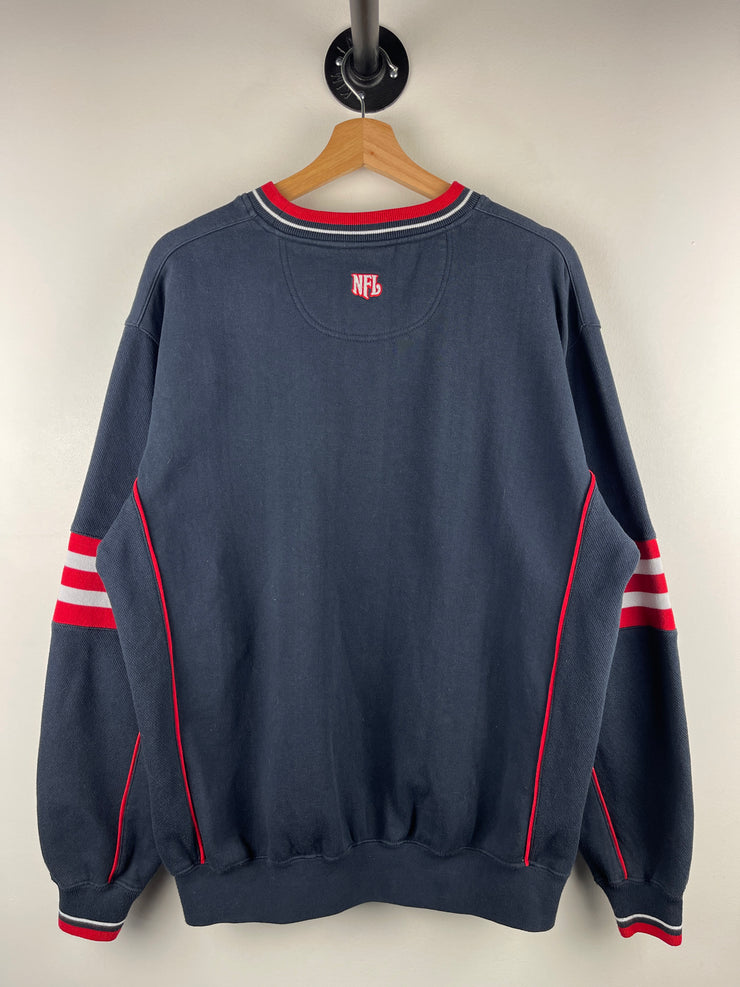 Vintage NFL Buffalo Bills Embroidered Navy Crewneck