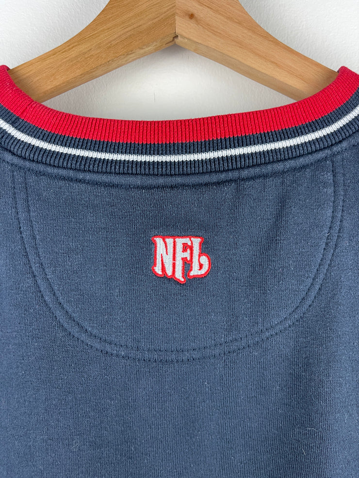 Vintage NFL Buffalo Bills Embroidered Navy Crewneck