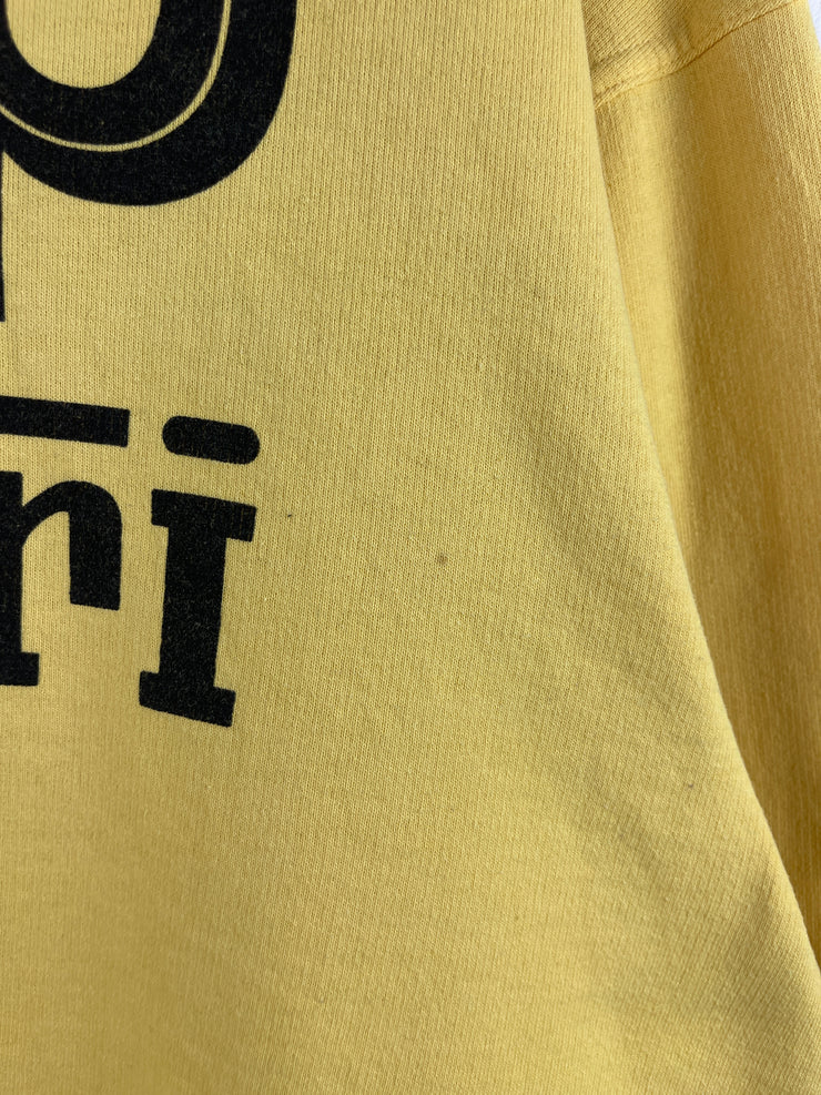 Vintage 80s Ferrari Agip F1 Yellow Crewneck