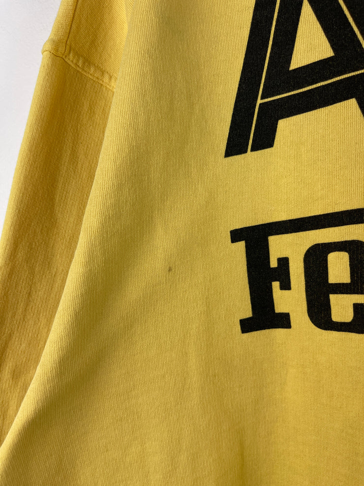 Vintage 80s Ferrari Agip F1 Yellow Crewneck