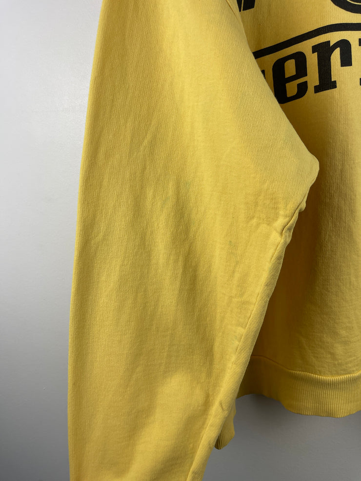 Vintage 80s Ferrari Agip F1 Yellow Crewneck