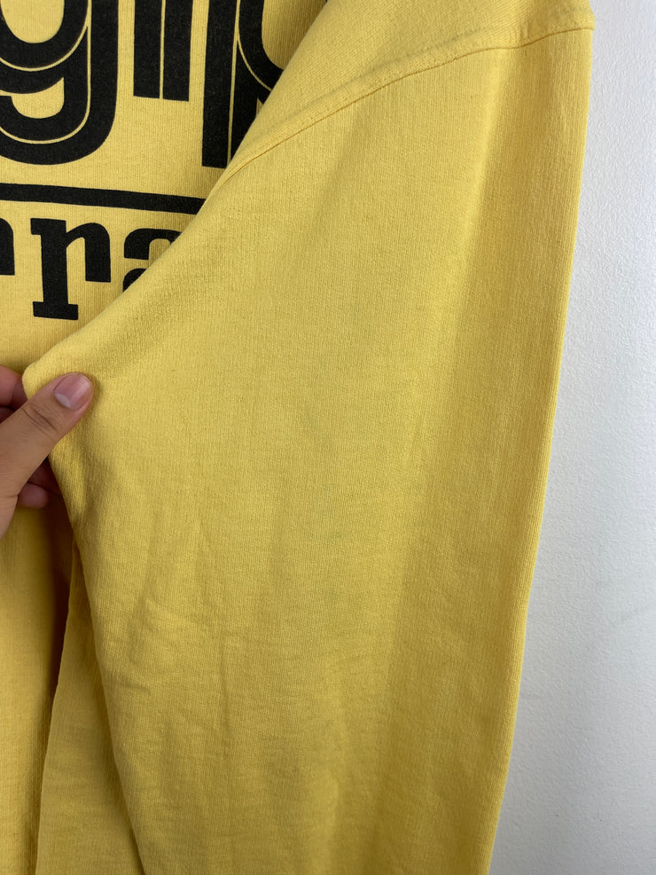 Vintage 80s Ferrari Agip F1 Yellow Crewneck