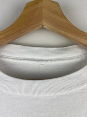 Vintage 90s MC Escher Art All Over Print White Tee