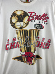 Vintage 90s NBA Chicago Bulls Champions White Tee