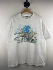 Vintage 90s Earth Day National Wildlife White Tee