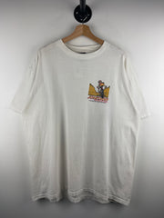 Vintage 90s Big Johnson Mountain Bikes Comedy White Tee
