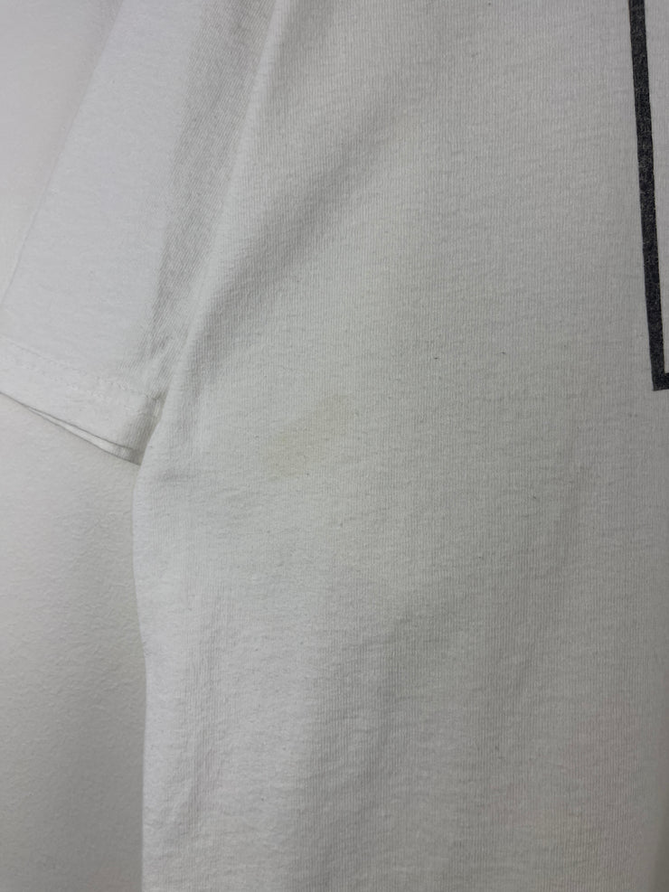Vintage 90s George Bush Good Bush Bad Bush Weed Comedy White Tee