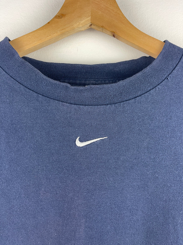 Vintage Nike Middle Swoosh Navy Long Sleeve