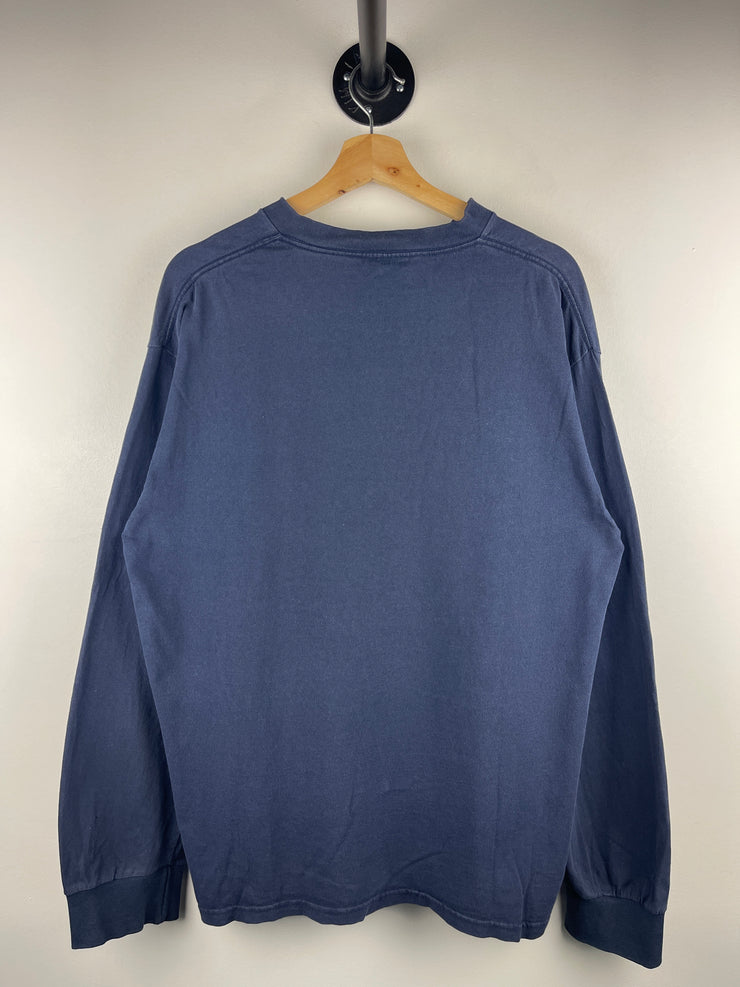 Vintage Nike Middle Swoosh Navy Long Sleeve