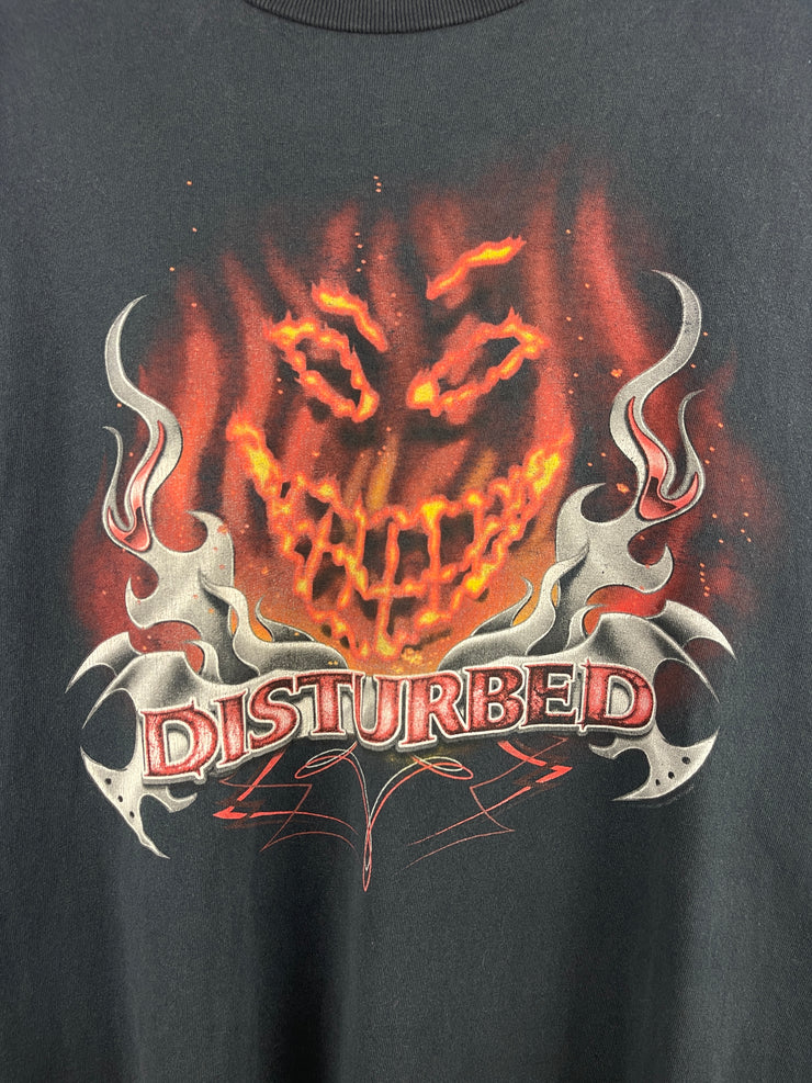 Vintage Disturbed From Ashes Giant Black Tee