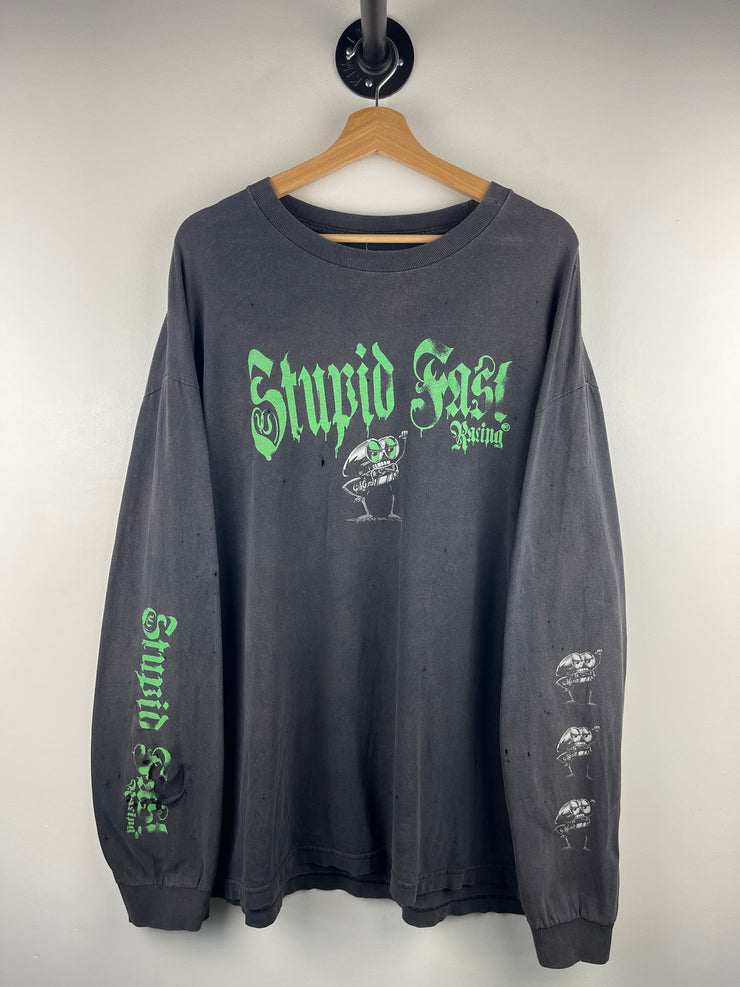 Vintage Stupid Fast Racing Black Long Sleeve