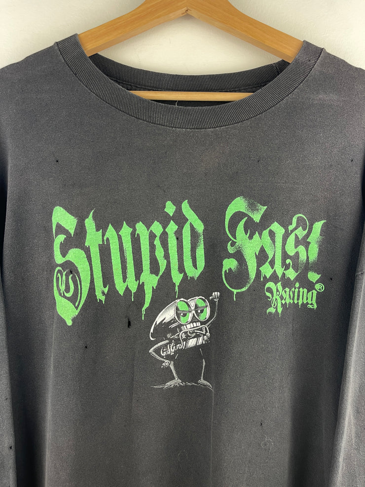 Vintage Stupid Fast Racing Black Long Sleeve