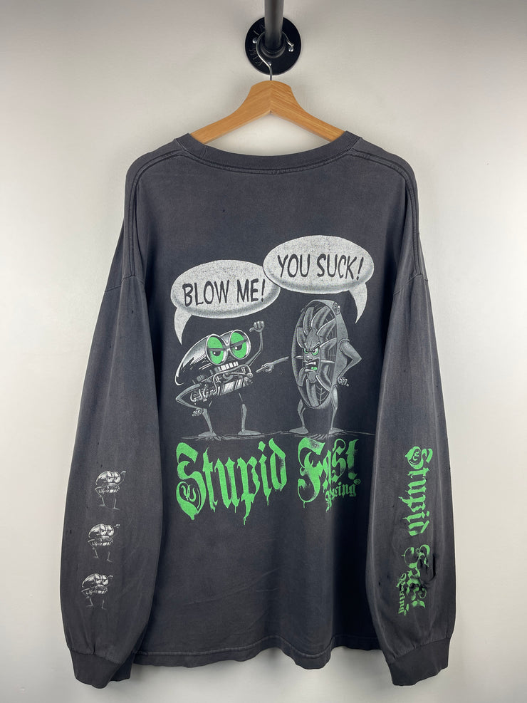 Vintage Stupid Fast Racing Black Long Sleeve