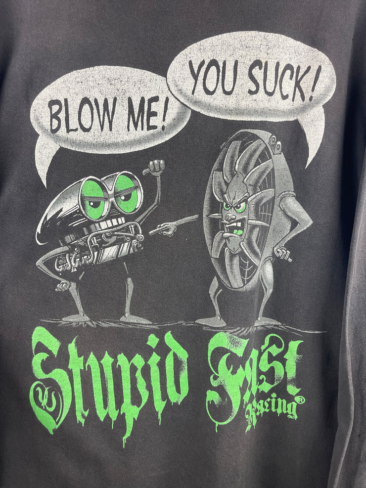 Vintage Stupid Fast Racing Black Long Sleeve