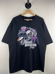 Vintage 2001 Harley Davidson V Rod Lightning Buffalo New York Black Tee