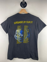 Vintage 1987 Iron Maiden Somewhere On Tour Black Tee