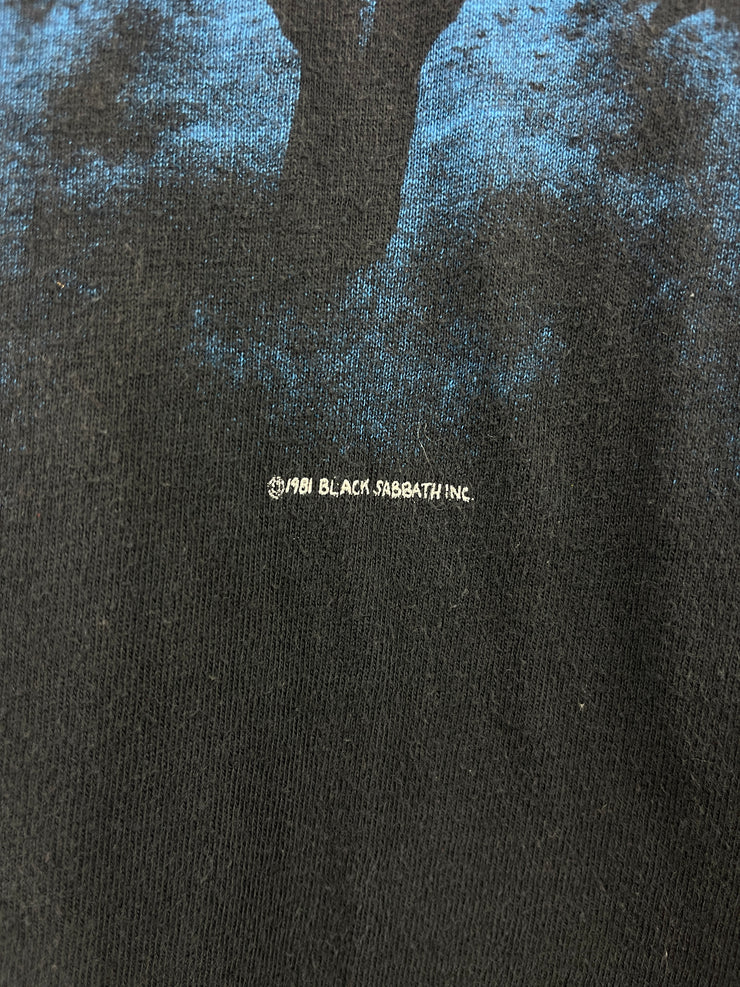 Vintage 1981 Black Sabbath Mob Rules Tour Black Tee