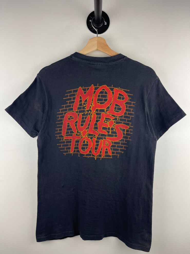 Vintage 1981 Black Sabbath Mob Rules Tour Black Tee