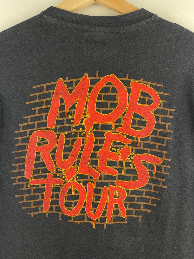 Vintage 1981 Black Sabbath Mob Rules Tour Black Tee