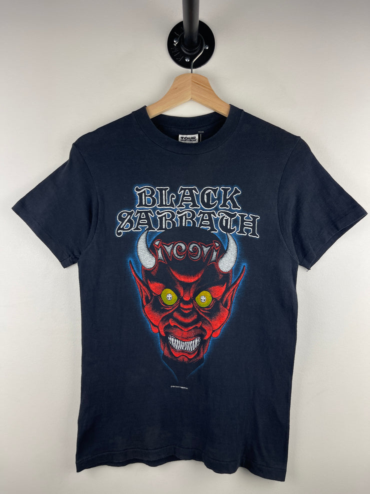 Vintage 1982 Black Sabbath Live Evil Tour Black Tee