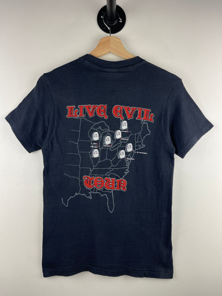 Vintage 1982 Black Sabbath Live Evil Tour Black Tee