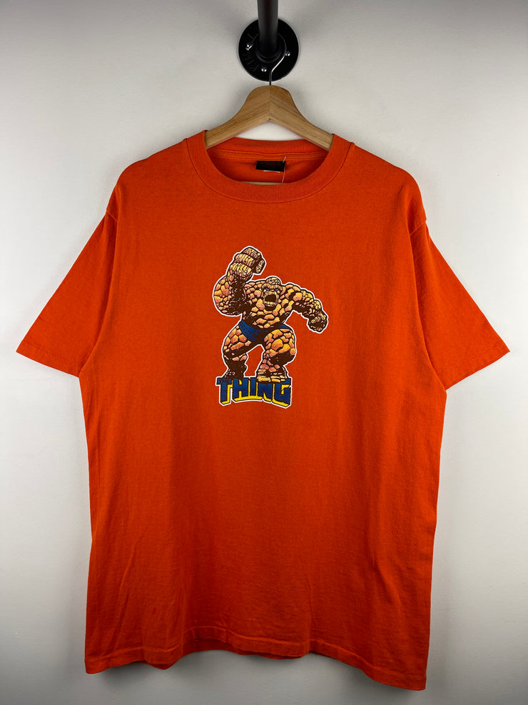Vintage 90s Changes Marvel The Thing Orange Tee