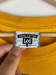 Vintage 90s Lee West Virginia Football Yellow Tee