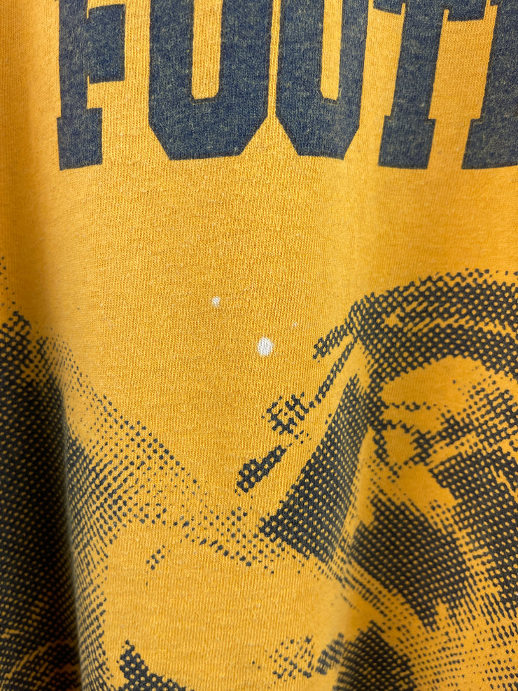 Vintage 90s Lee West Virginia Football Yellow Tee