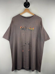 Vintage 90s Especial Skateboards Thrashed Brown Tee