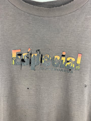 Vintage 90s Especial Skateboards Thrashed Brown Tee