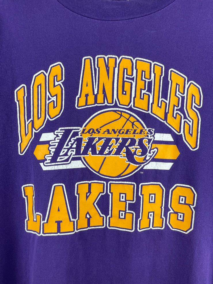 Vintage 90s NBA Trench Los Angeles Lakers Purple Tee