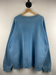 Vintage 90s Nike Mini Swoosh Baby Blue Crewneck