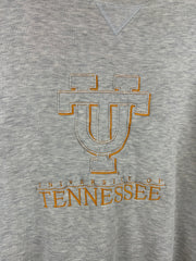 Vintage 90s University Of Tennessee Embroidered Grey Crewneck